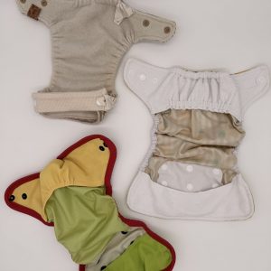 3 Stoffwindel Überhosen, eine aus Wolle