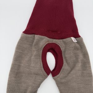 Abhaltehose Nuss-Rot 62/68
